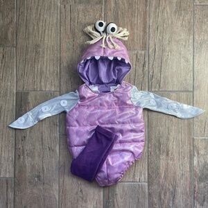 Pottery Barn Kids Purple Monster Costume with Silver Arms